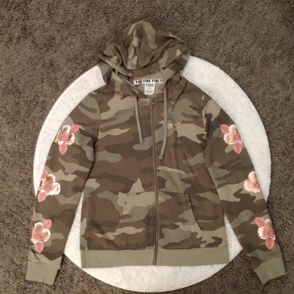 NEW PINK camouflage jacket